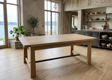 Table  à allonges ATELIER - bois de chêne massif
